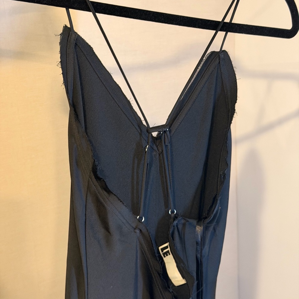 Local European RAW EDGE SATIN CAMI DRESS - Picture 4 of 7